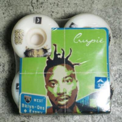 Crupie x ODB Wu Tang Clan Tiago Lemos Wide Shape White Skateboard Rollen 51mm  