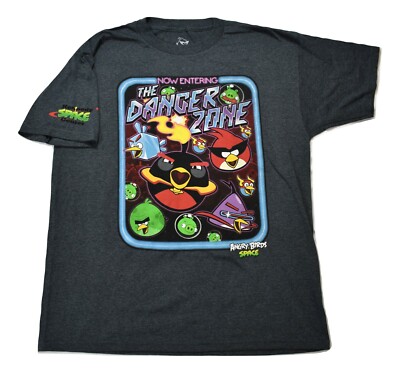 Angry Birds Space Youth Boys Now Entering The Danger Zone Shirt New XL