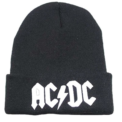 NUOVA elegante AC DC Logo Cappello Beanie Uomini Donne Rock Band Caldi  Invernali Soft Knit CAPS | eBay