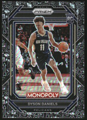 2022-23 Panini Prizm Monopoly Monopoly Black #57 Dyson Daniels Rookie RC Card