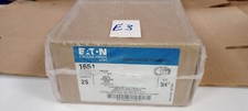 25 EATON Crouse Hinds 1651 3/4" EMT Compression Connector Insulated Throat NEW