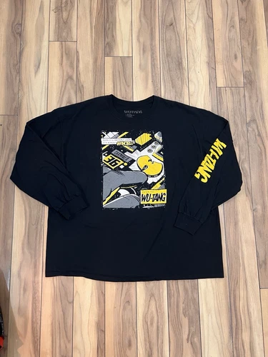 Wu-Tang Clan Shirt Wu Wear Crewneck Long Sleeve Large Vintag Vintage vintage concert t-shirt, vintage, size L, single stitch, B+ condition