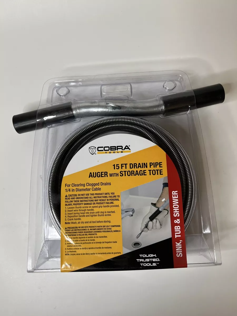Cobra tools drain pipe auger online