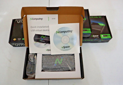 Lot of 4- NComputing U170 Thin Client Ethernet USB Virtual Desktop New in box
