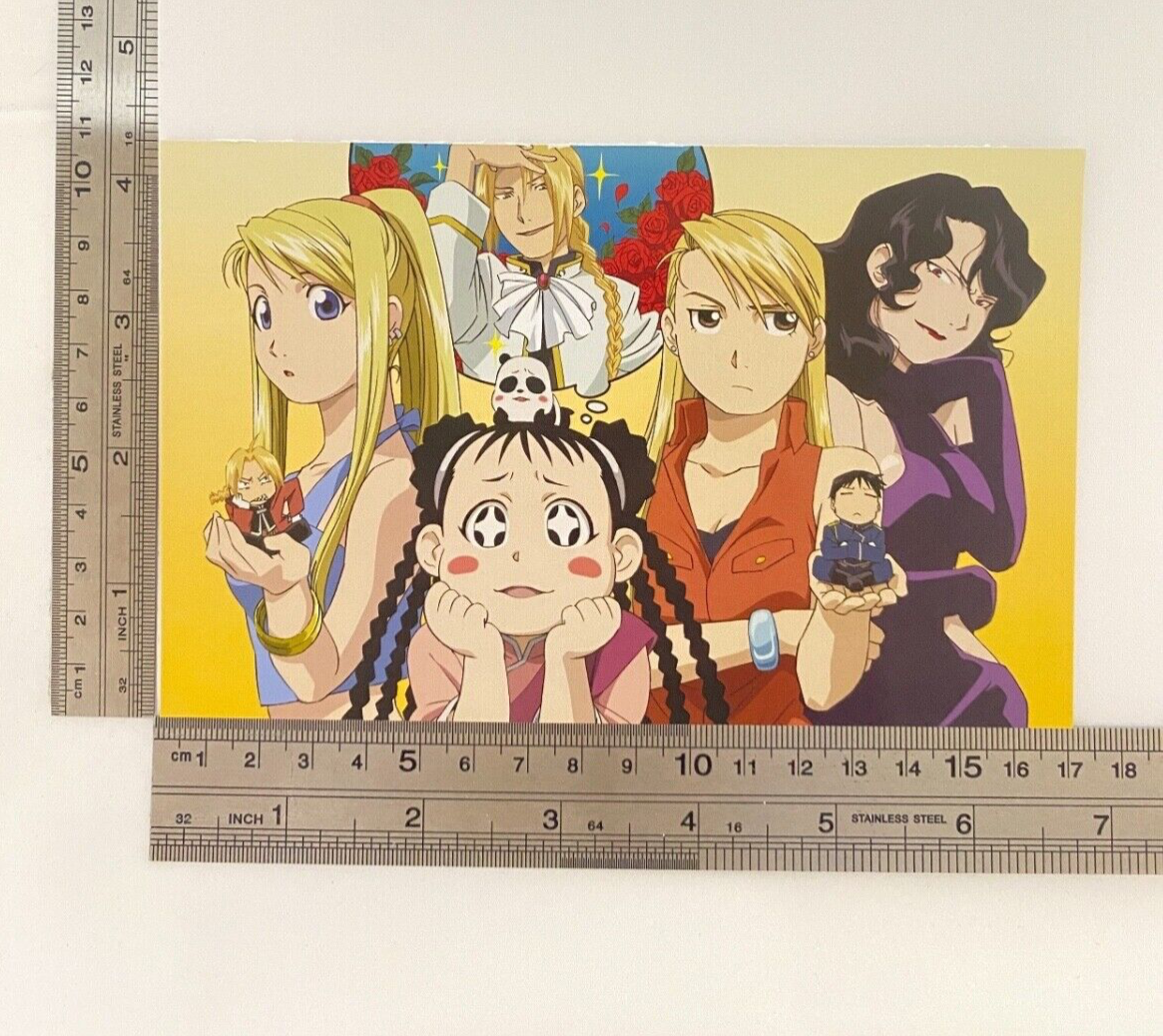 Lust Winry Rockbell Riza Fullmetal Alchemist Limited Postcard 2009