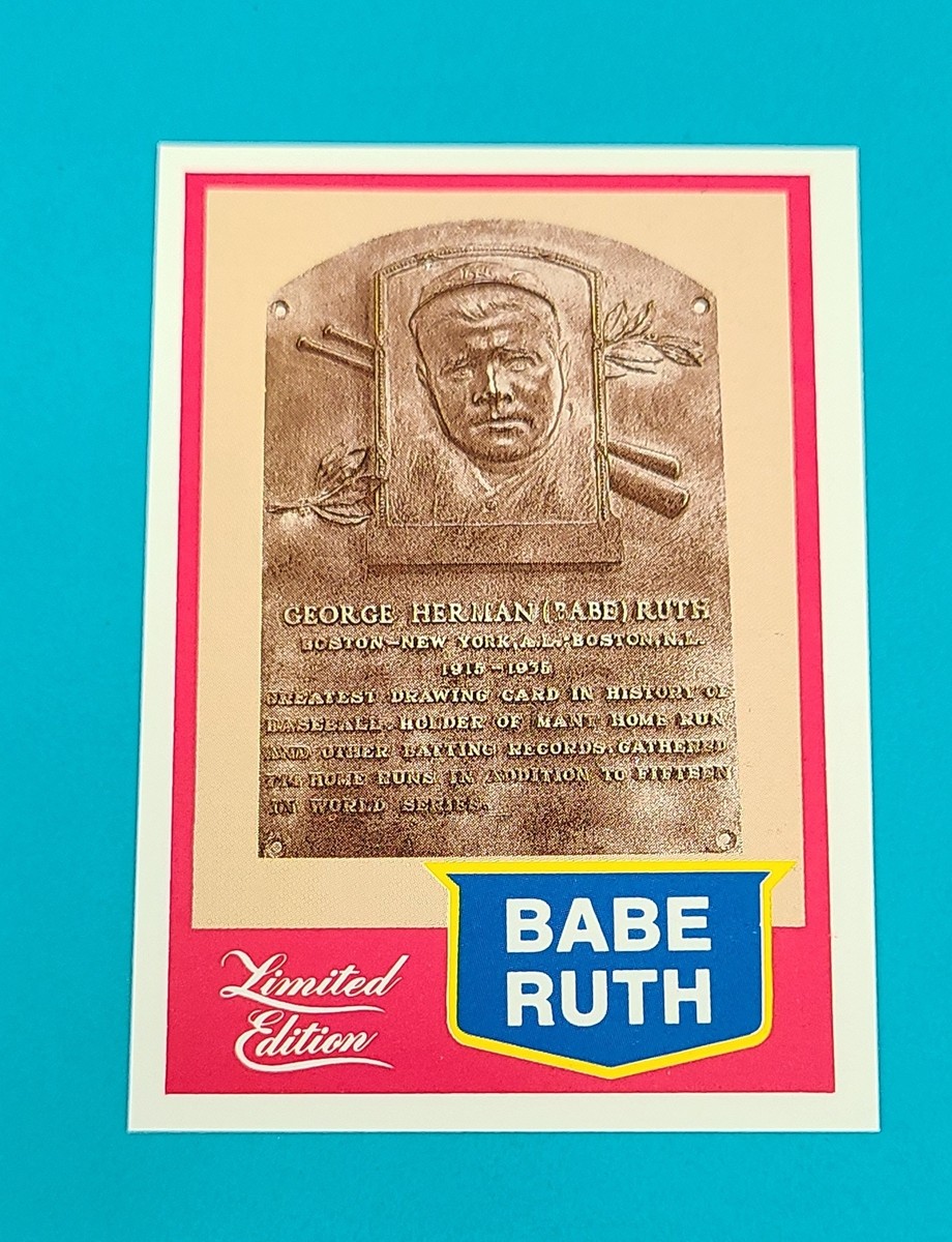 1989 CMC Limited Edition #20 Babe Ruth Baseball Card - Bargain Bin 50% Off  6+ J7