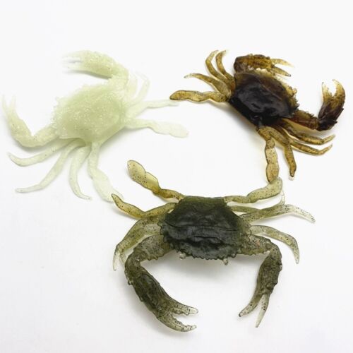 1pcs 3D Crab Soft Lure Sea Fishing Equipment PVC Artificial Crab Bait Trap 125mm - Afbeelding 1 van 38