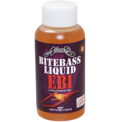 Nories Bitebass Liquid EBI Shrimp 50ml for Soft bait Fishing Japan Quality