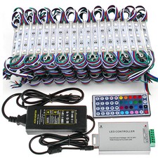 40ft-100ft 5050 SMD 3LED RGB Module Light Kit for Club Bar Store Front Window US