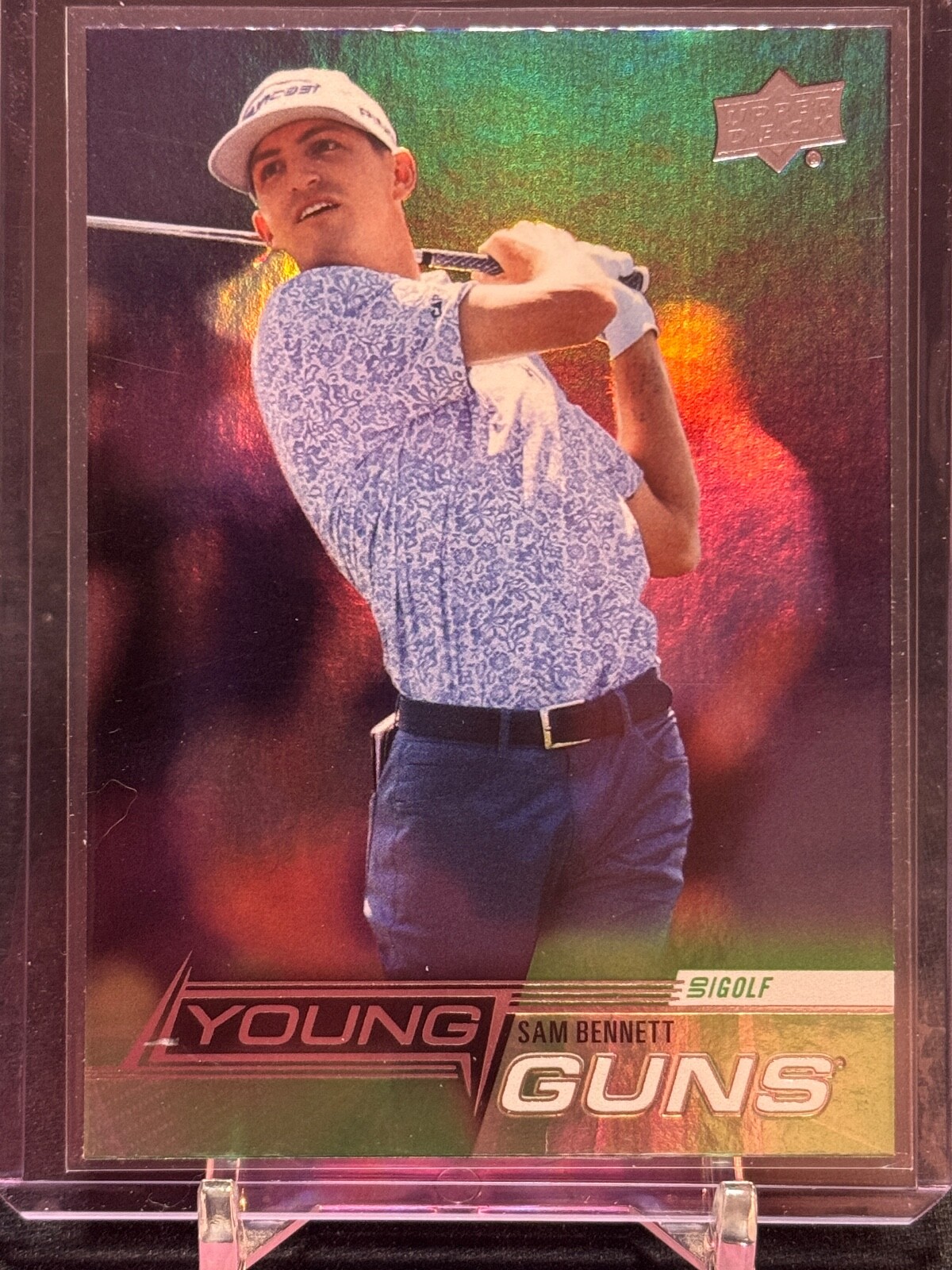 2024 Upper Deck Golf Young Guns Silver Foil #121 Sam Bennett!