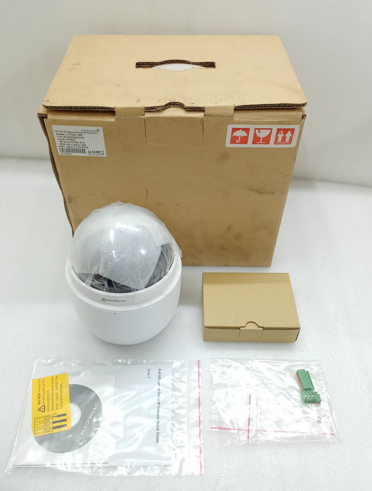 SYNECTICS HD RT Speed Dome IP Camera S-PTZ20-3MP 9C72N2W2SY00 SYNECTICS SP9563