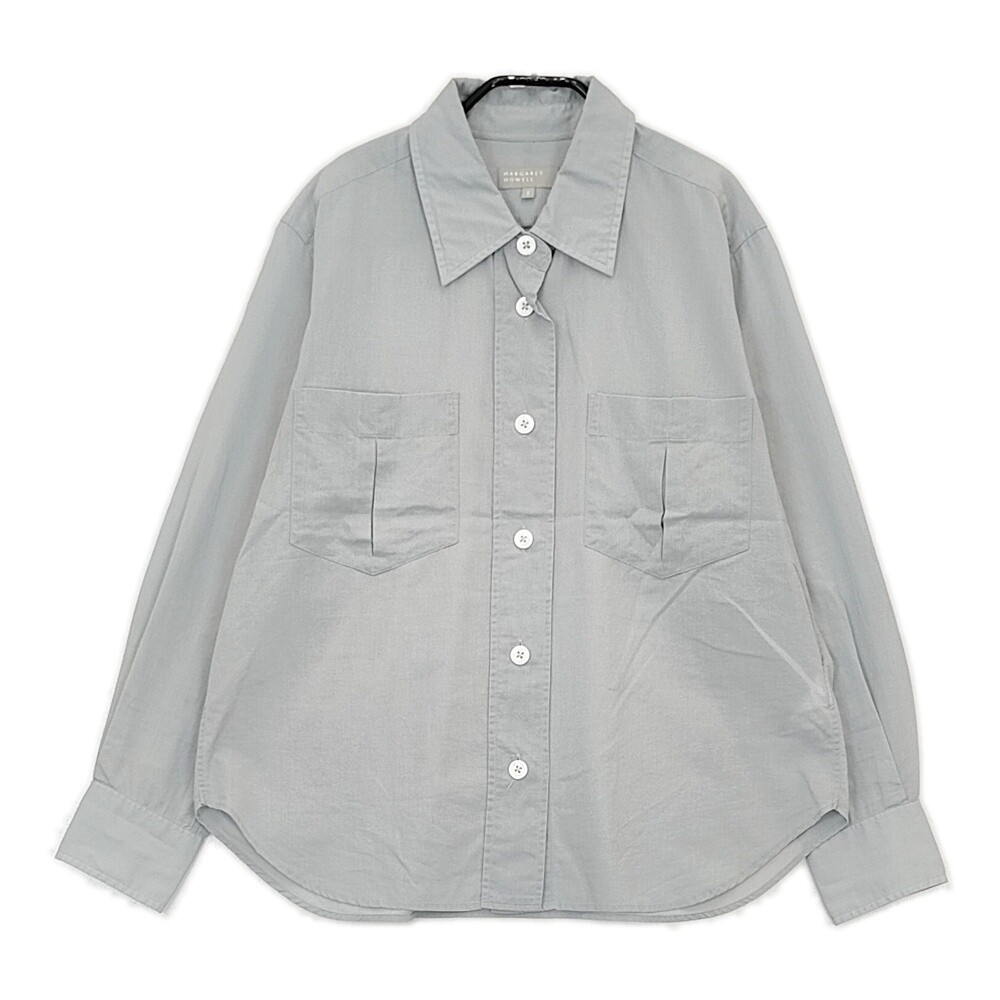 トップス MARGARET HOWELL 15SS Chunky Linen-Gray/L Big Pocket