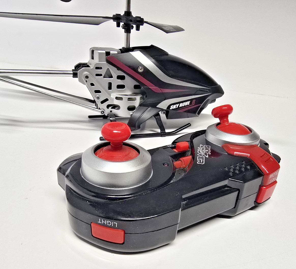 Sky Rover R/C (Radio Controlled) Helicopter along with its remote No Charger