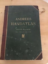 Andrees Handatlas, 1896, Dritte Auflage, Guter Zustand