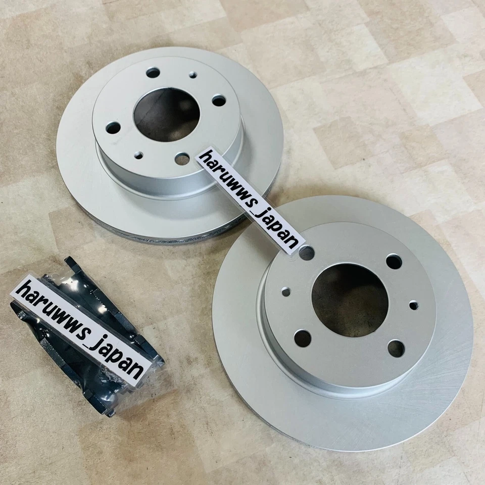 For Subaru 90-98 Sambar TRUCK VAN KS3 KS4 KV3 KV4 Front Brake Pad Rotor R&L Set - Image 3 of 4