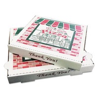 Takeout Containers, 14in Pizza, White, 14w X 14d X 2 1/2h, 50/bundle Pzcorb14 Takeout Containers, 14in Pizza, White, 14w X 14d X 2 1/2h, 50/bundle Pzcorb14