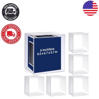 Versatile 6-Pack Clear Protectors - 8.2 x 6.7 Inch Cases for All Your Treasures