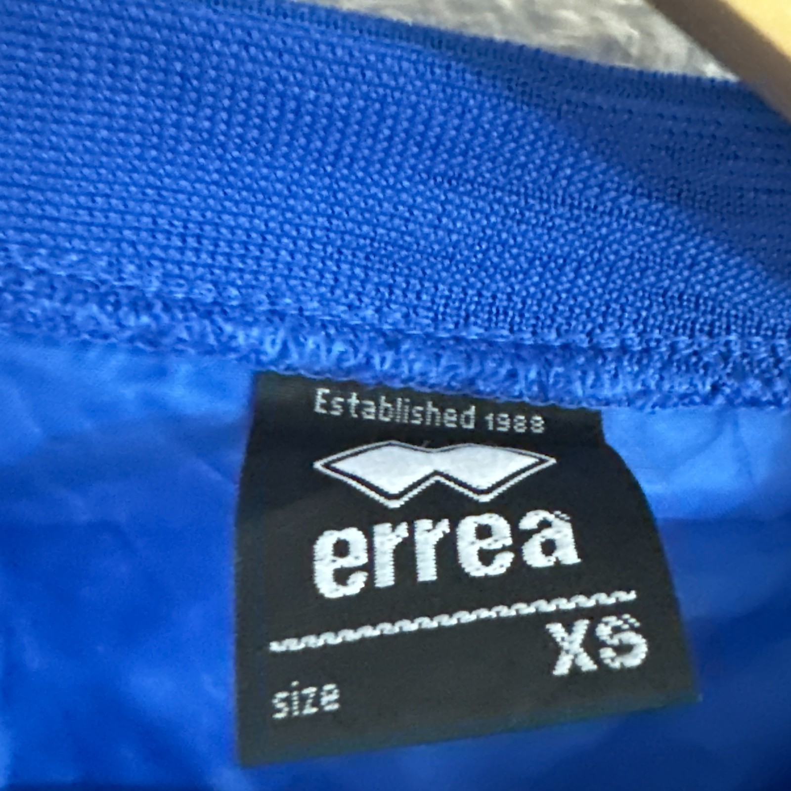 Erreà Vintage Blau V-Ausschnitt Trainingswindbreaker - Größe XS image 7