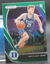 2021-22 Panini Prizm Draft Picks - Green Prizm - Matthew Hurt (RC) #34 (Duke)