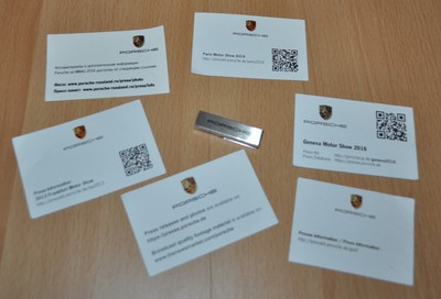 Porsche 2016 Geneva Motor Show Press Info USB Factory Photo Brochure Prospekt