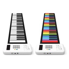 Pianoforte Digitale Roll Up 49 Tasti Strumento Musicale Portatile Tastiera Elettronica Giocattolo