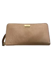 kate spade new york long wallet BEG plain women's WLRU1498