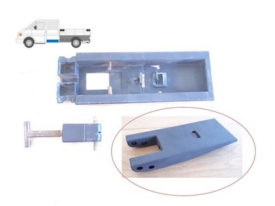 HENGINEERING handle, lock, for latch VW Transporter T4 doka LT Sprinter Movano