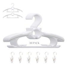 Baby Nursery Closet Hangers, Ultra Thin Non-Slip and Extendable Laundry Infan...