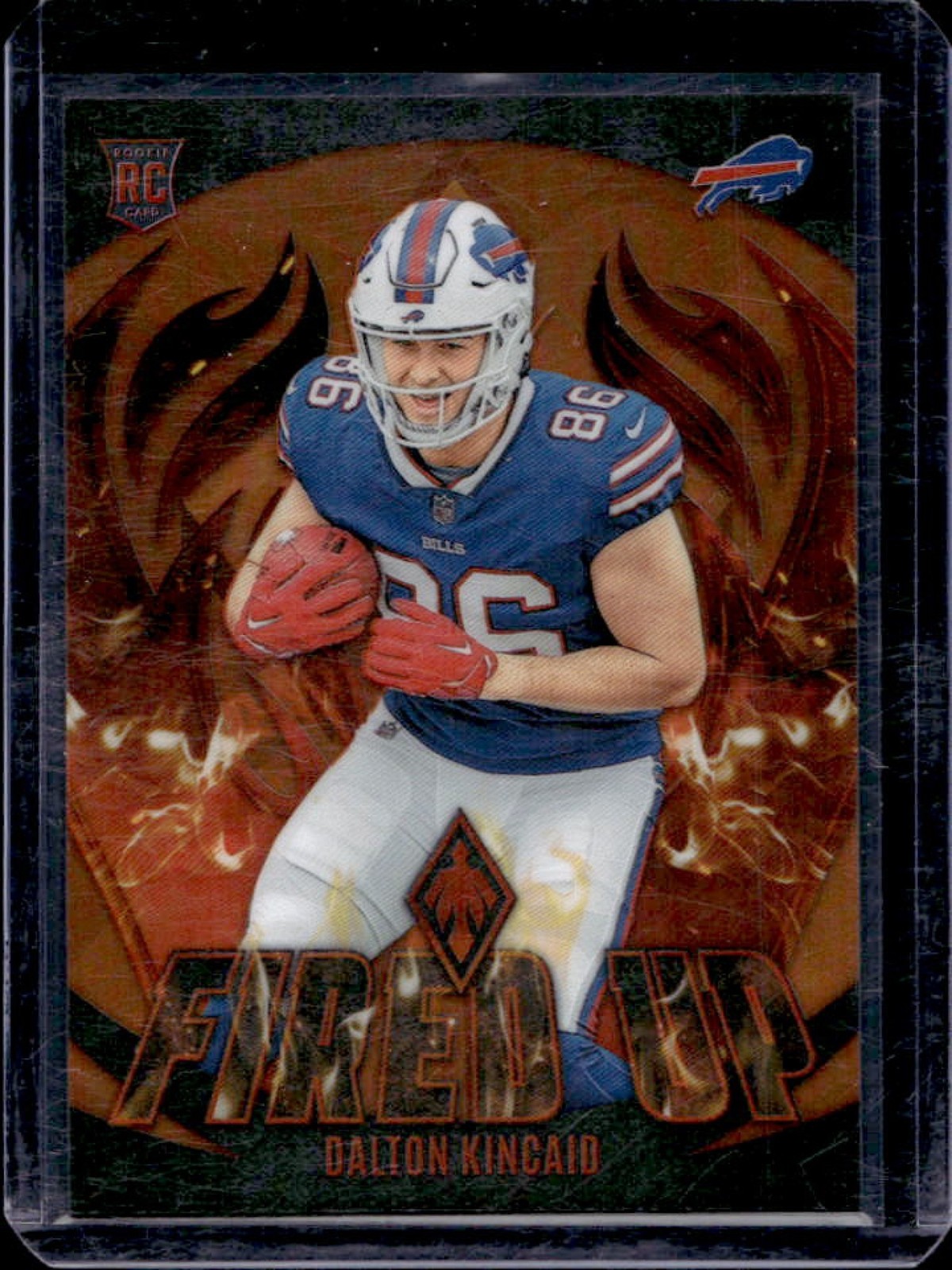2023 Phoenix Dalton Kincaid Fired Up RC Orange Rookie #16/75 Bills