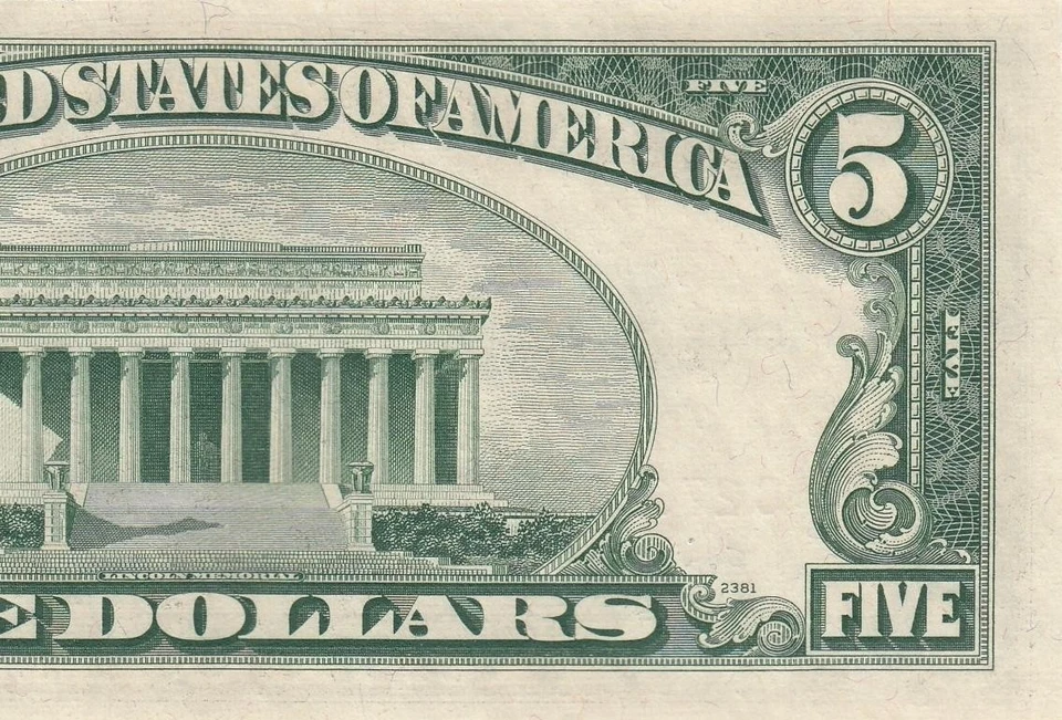 1953-B UNITED STATES NOTE FIVE DOLLARS $5 "C" (( GEM UNC )) - Image 3 of 4