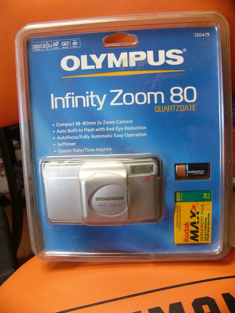 Appareil Photo Compact Olympus View Zoom 80 - 35 Mm - Vintage - Gris