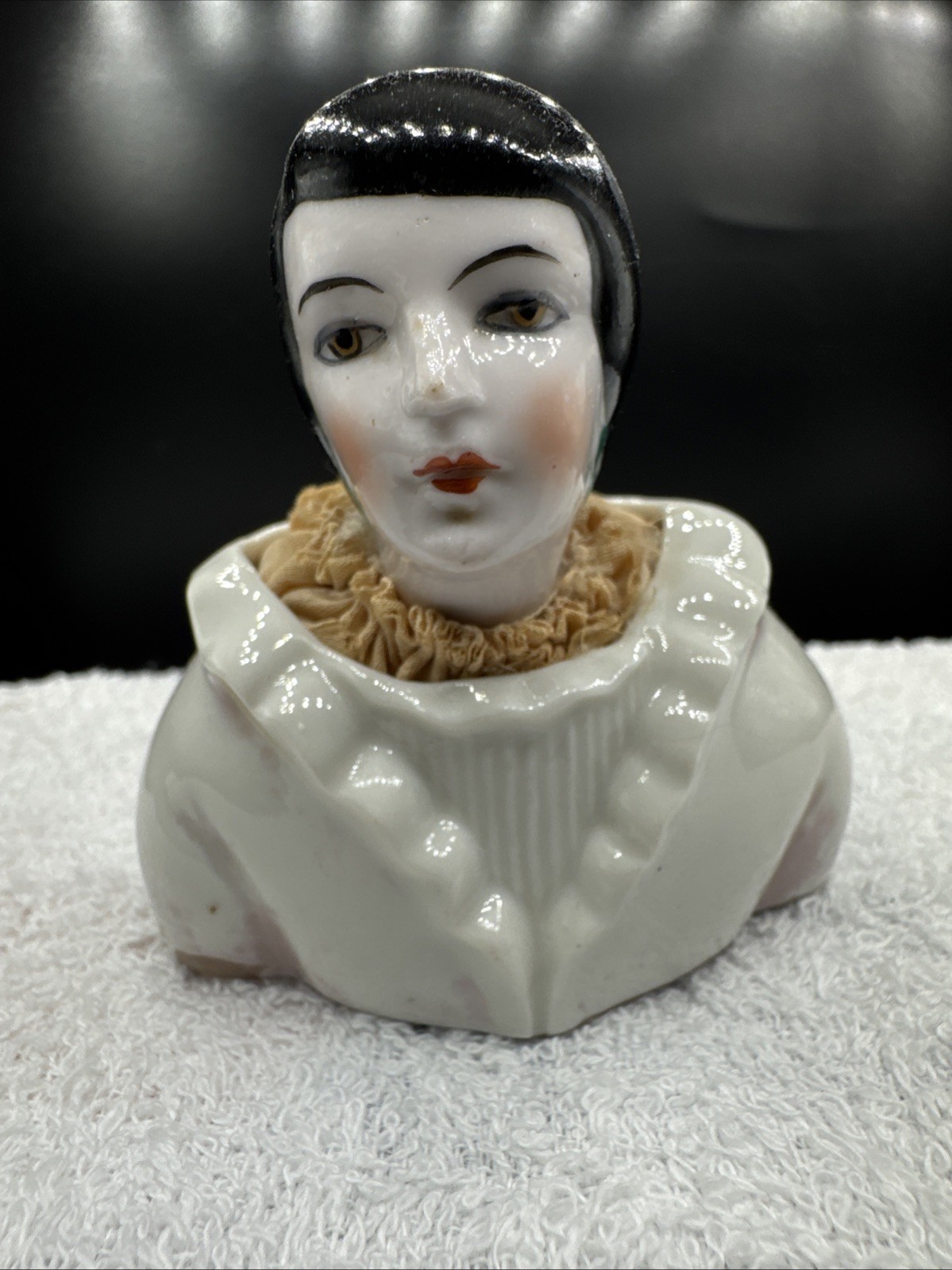 Antique Doll Bust/Pin Cushion- Made In Germany Between 1840-1930