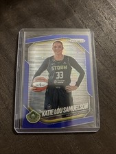 2025 Katie Lou Samuelson Panini WNBA Prizm #82 Blue Pulsar Prizm /199 Storm