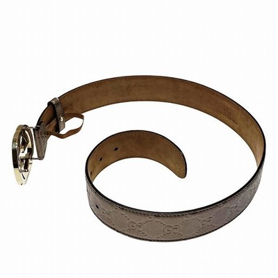 時計 Gucci G belt men Black Textured Leather Belt With Brass Double G Buckle | GUCCI® US