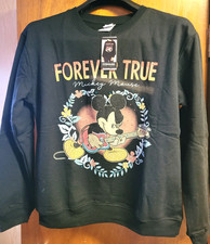 Mickey Forever True Sweatshirt / Disney / Size S, Glitter Graphic, MSRP 52.00