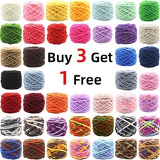 100G skeins yarn Chunky Crochet chenille Milk Soft Baby velvet Knitting Wool