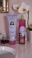 2 NEW Bath and Body Sweet Heart Cherry Ultimate Hydration Body Cream 8 oz Mist
