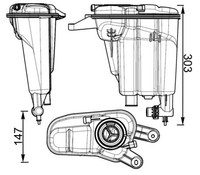 Mahle Crt 95 000S AusgleichsbehäLter, KüHlmittel FüR Audi