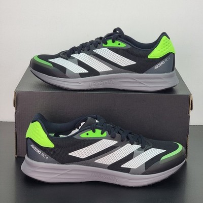 Adidas Adizero RC 4 Men's Size 9 Athletic Shoes Black Green Running Sneakers