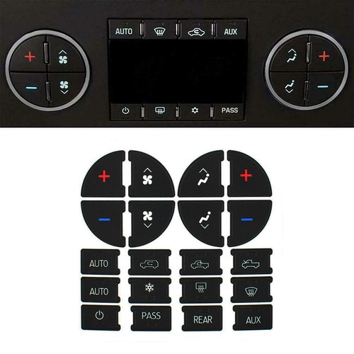 Replacement AC Repair Dash Decal Button Fit Kit Sticker Fit Chevrolet GMC Tahoe - Picture 2 of 9