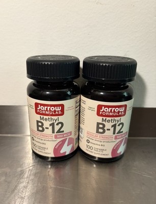 Jarrow Formulas  Methyl B-12 Tablets 500 mg Supplement 100 Day Supply (2 pack)