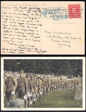 WWI Kelly Field, San Antonio Military Branch Jan 1st Inverted-Mess Time