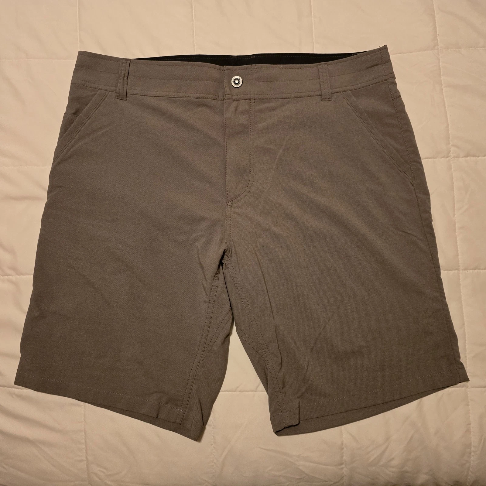 KUHL Shift Amphibia Shorts Mens 38 Hybrid Lightweight Hiking Drawstring Gray EUC