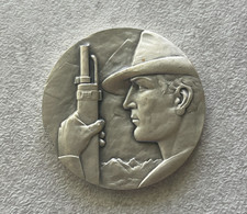 (ND) Schwyz Silvered Bronze Swiss Shooting Medal L2