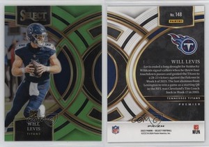 2023 Panini Select Premier Level Neon Green Prizm /49 Will Levis #148 Rookie RC