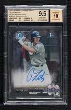 2017 Bowman Draft Chrome Pick Black Refractor /75 Tristen Lutz BGS 9.5 Auto 08jk