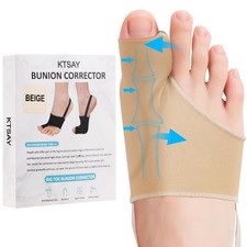 2PCS Bunion Corrector for Women  Men, Big Toe Straightener with Splint  Pad...