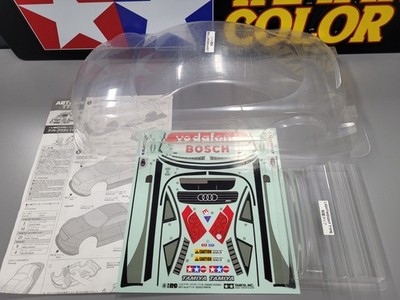 Tamiya 1/10 ABT- Audi TT-R 58300 Clear Body, Spoiler, Sticker ONLY ''PLEASE READ''