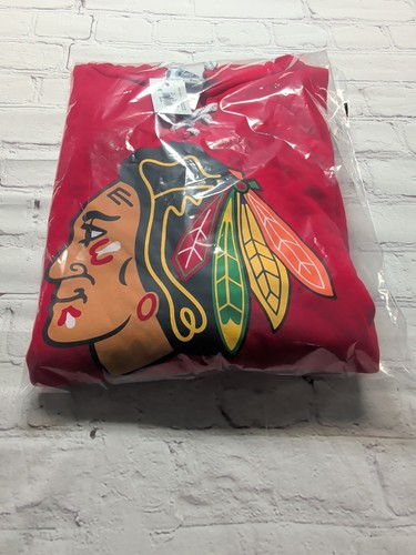 Mens Medium NHL Apparel Chicago Blackhawks Lace-Up Hoodie Hooded Sweatshirt NEW - Picture 14 of 14