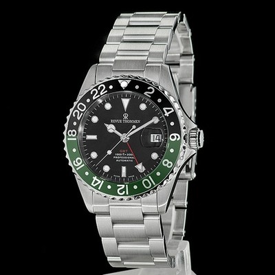 REVUE THOMMEN Diver GMT AUTOMATIK Herren-Armbanduhr Edelstahl 17572.2138 NEU!!!